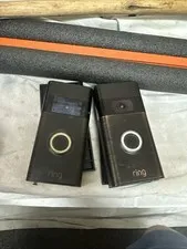 2 X Ring Video Doorbell 2nd Generation Wi-Fi 1080p HD Camera Bronze Untested