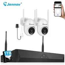 Wireless Home Security Camera System WiFi 10CH 1TB NVR Outdoor Human Detection