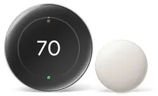 Google Nest Learning Thermostat 4th Gen w/ Sensor - Polished Silver