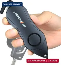 Stinger Personal Safety Alarm Keychain Emergency Tool, Panic Alarm Siren, Seatbe