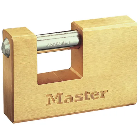 Master Lock 606EURD Rectangular 63mm Solid Brass Body Lock