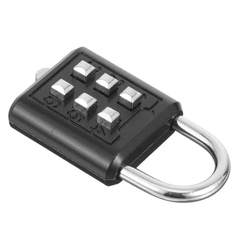 Black Zinc Alloy Code Lock Combination Padlock for Locker and Toolbox