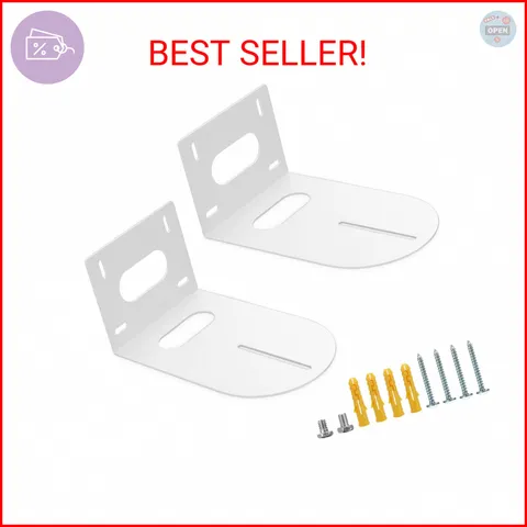 Sumnacon PTZ Camera Bracket 2 Pcs White Universal Wall Mount Camera Bracket Comp