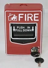 Emergency Alarm Station with Key Conventional Dual Action Manual Call Point P...