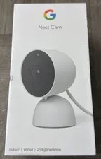 Google Nest Cam 2nd Gen. Indoor Wired Security Camera (Snow) GA01998-US (SEALED)