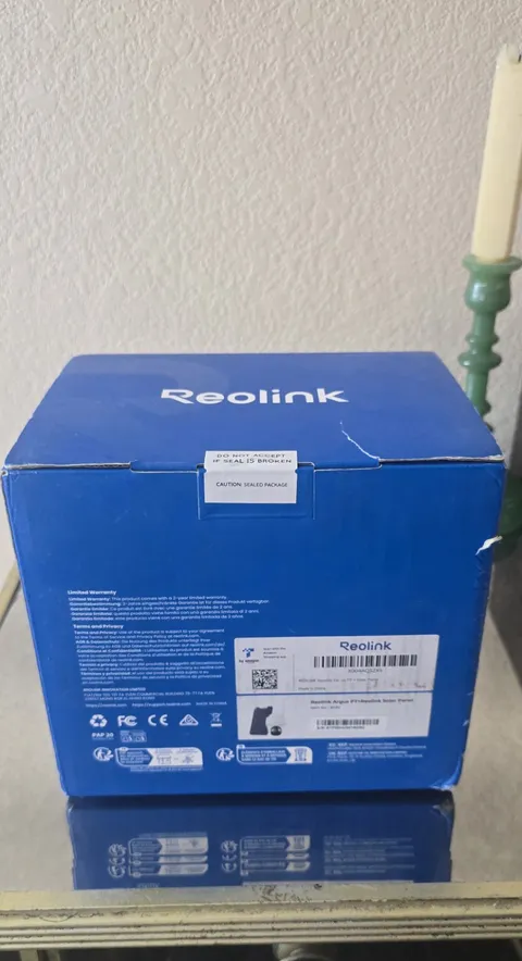 REOLINK First 4K Solar Security Camera Wireless Outdoor, Argus PT Brand New Seal