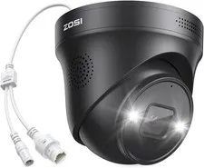 ZOSI 4K 8MP PoE Add On Camera Car Detect Color Night Vision Two Way Audio Camera