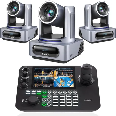 NDI PTZ Camera and Controller Bundle/Kits -20X AI Auto Tracking NDI 3G-Sdi/Hdmi/