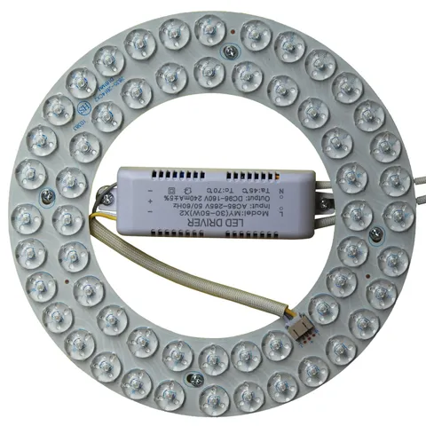OLYMSTAR 36W LED Light Kit Panel for Ceiling Fan Flush 7" in Diameter, Clear