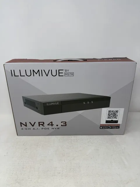 ILLUMIVUE 4-Channel 1 SATA HDD NVR with Advanced Analytics (No Hard Drive)