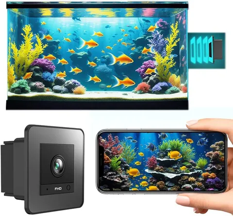 2K Aquarium Security Camera Anti-Glare & Anti-Reflection for Glass