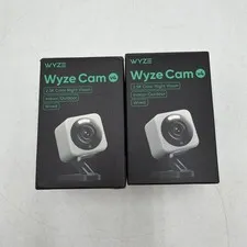 Lot Of 2 WYZE Cam v4 2.5K HD WiFi Smart Home Security Camera Tested