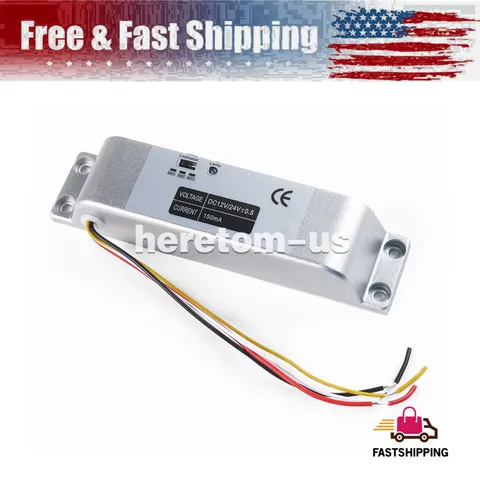 Electric Drop Bolt Lock DC 12V Fail-Safe NC Mode Electronic Door Lock for Access