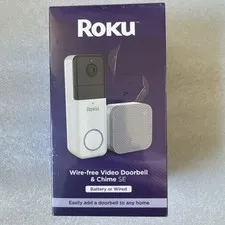 Roku - DB10005 - Wire-Free Video Doorbell & Chime