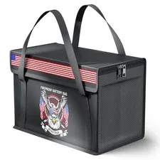 100AH LiFePO4 Lithium Battery Fireproof Bag,Large Capacity Explosion-proof Li...
