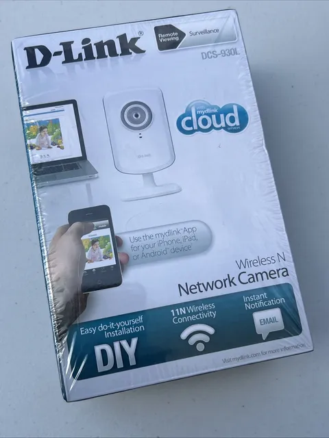 D-Link DCS-930L Wireless N Network Camera Cloud Remote DIY Sealed New