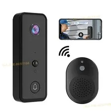Smart Wireless WiFi Doorbell Intercom Video Camera Door Ring With Chime Security