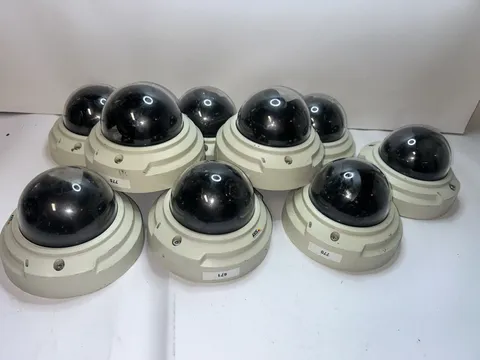 (9) AXIS P3344 6mm IP Network Dome Cameras