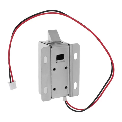 Solenoid Lock: Door Lock - Metal Drawer Electronic Cabinet Slanted Latch Part