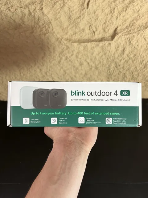 Blink Outdoor 4 XR Wireless 2-Camera System, Sync Module XR, Motion Detection
