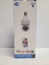 Porch Cam Wifi Smart Security Camera bulb With 2 Way Audio / White