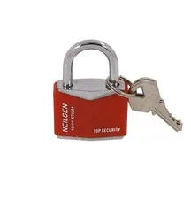 Padlock 40mm Rhombic Anti Pick Pin Tumbler Steel Shackle Plastic Cover