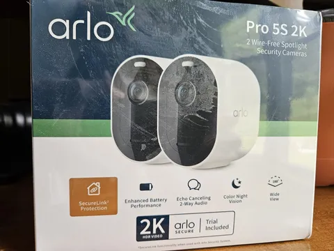 Arlo Pro 5S 2K Wireless Spotlight Cameras 2-Pack, Color Night Vision, NEW