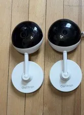 owltron Indoor Security Camera 4MP, 2 Pack 5GHz&2.4GHz-2 Pack, White