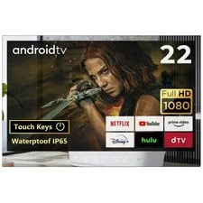 Soulaca 22inches Mirror SmartTV Waterproof 1080P HD Panel Built-in WiFi Bluetoot
