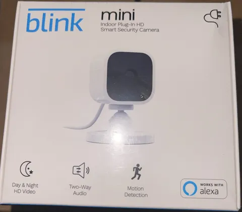 Blink Mini Indoor Plug-In Live HD Smart Security Camera (New in Box)