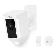 Ring Spotlight Cam Flush Mount - Hardwired HD Security Camera - 1080p White