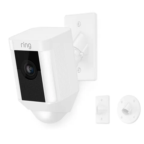 Ring Spotlight Cam Flush Mount - Hardwired HD Security Camera - 1080p White