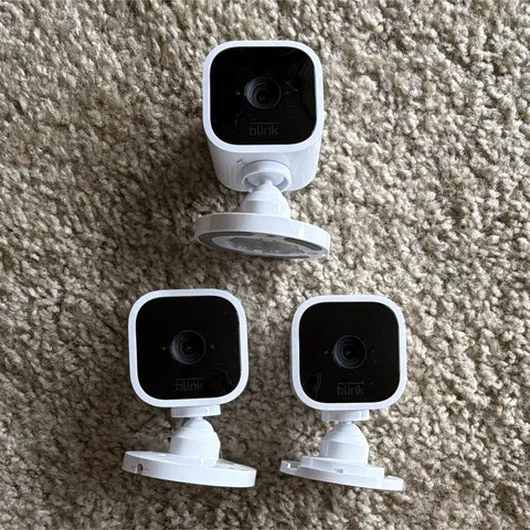 Blink IP Wi-Fi Security Cameras 3-Pack White 1080p Indoor/Outdoor Alexa