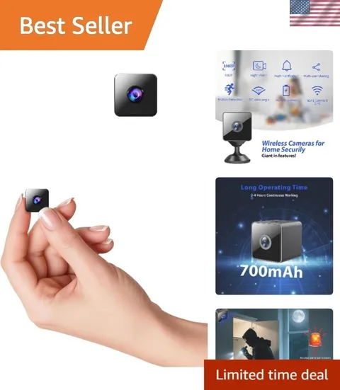 Portable WiFi Mini Camera with Motion Sensor and Night Vision for 2026 Security