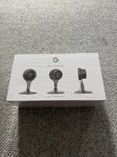 Google Nest Cam Indoor 1080p HD Wired Security Camera 3-Pack NC1104US