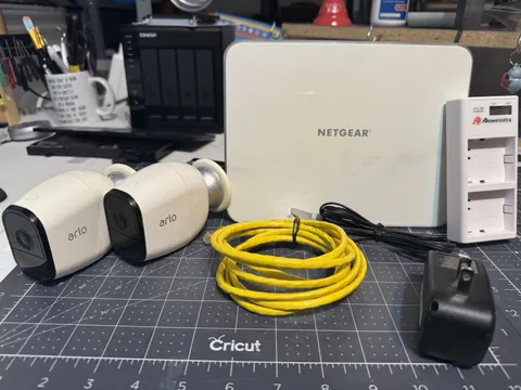 Netgear Arlo Pro VMC4030 Two Wireless Cameras, Batteries, and Base Station