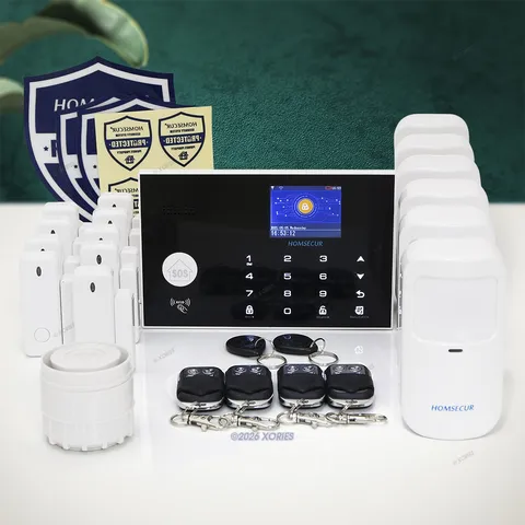 HOMSECUR Wireless WIFI SMS Autodial Home House Alarm System+6*PIR+Door Sensor