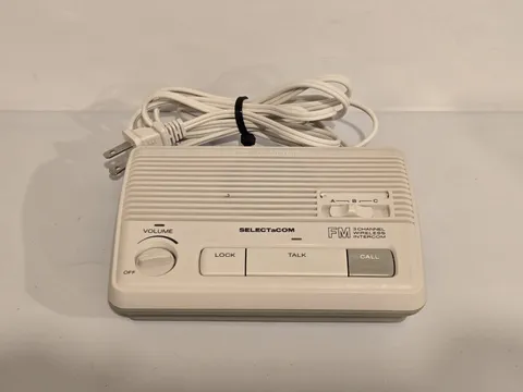 Replacement 120V White Realistic Selectacom 3 Channel Intercom: Model #43-219