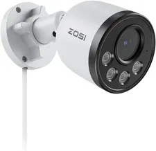ZG1804E 4MP Add-On Camera with Audio,Outdoor Poe Security Camera with Night Visi