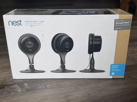 NEST Cam Indoor Smart Security Camera (3 Pack) Model NC1104US - Sealed NEW