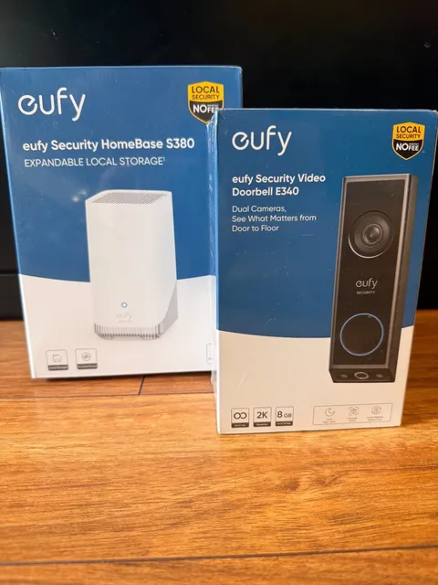 Eufy E340 Security Video Doorbell & HomeBase Local Storage NEW