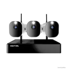 4K Network Video Recorder 10 Channel 1TB Hard Drive 3 Wire Free 1080p Spotlight