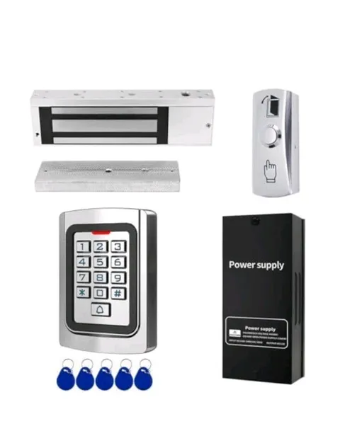 Door Access Control System 1200lb Electric Magnetic Door Lock Kit Waterproof...