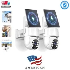 5G Solar Security Cameras Wireless Outdoor, 2K Cameras for Home Security Outd...