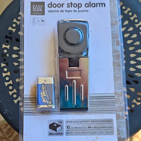 Easy Home IN03E Door Stop Alarm, On/Off Switch, Sensitivity, Battery Powered