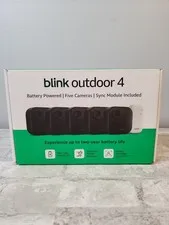 BLINK Outdoor 4th Gen 5-Camera Security System With Sync Module Core Brand New