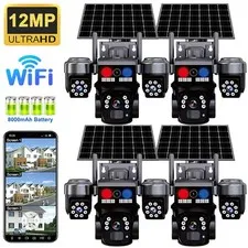 Camaras De Seguridad Para Exterior 4K WIFI Inalambrica Con Vision Nocturna Video
