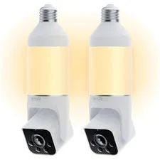 Smart Bulb Camera Set with 2K Resolution