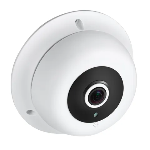 Fisheye 5MP POE IP with Microphone, 1.7mm Lens(170°FOV), IR Night Vision, Ind...
