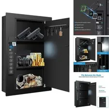Langger V Wall Safe Hidden Fingerprint Security Wall Safe In Wall Safe Between
